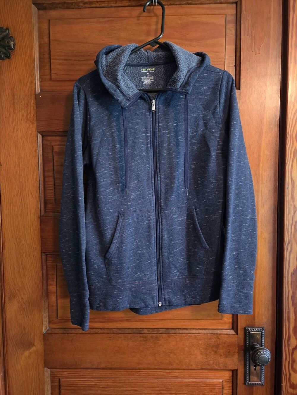 Women's Blue Fleece Full Zip Hoodie